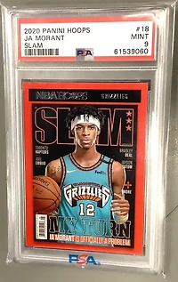 2020 Panini Hoops Slam 18 Ja Morant PSA 9