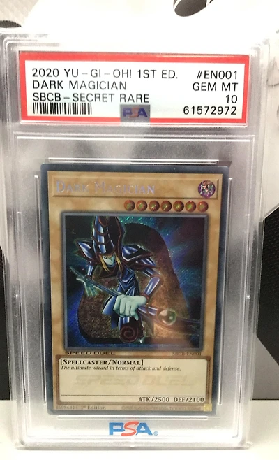 2020 Yu-gi-oh! Speed Duel: Battle City Box En001 Dark Magician 1st Edition-secret Rare PSA 10