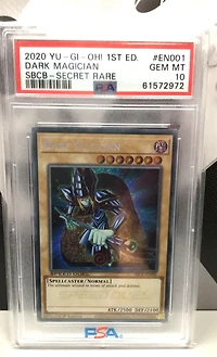 2020 Yu-gi-oh! Speed Duel: Battle City Box En001 Dark Magician 1st Edition-secret Rare PSA 10