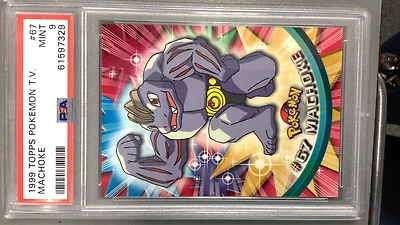 1999 Topps Pokemon Tv 67 Machoke PSA 9
