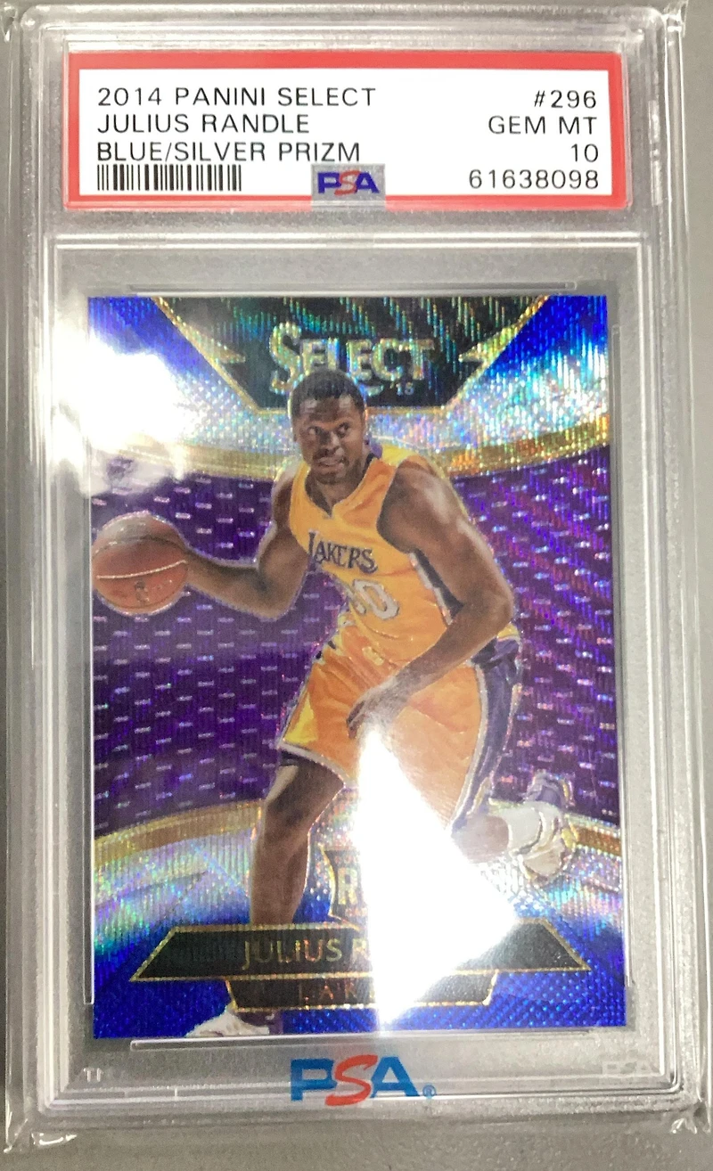 2014 Panini Select 296 Julius Randle Blue/silver Prizm PSA 10