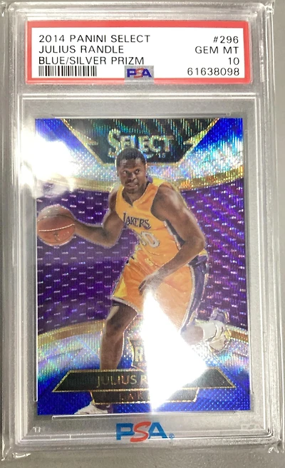 2014 Panini Select 296 Julius Randle Blue/silver Prizm PSA 10