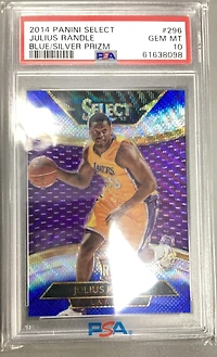 2014 Panini Select 296 Julius Randle Blue/silver Prizm PSA 10