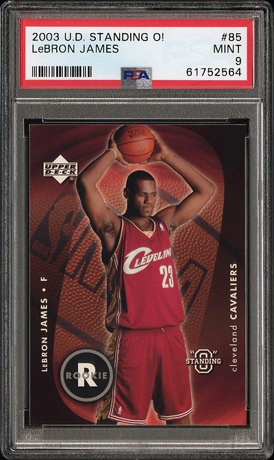 2003 Upper Deck Standing O! 85 Lebron James PSA 9