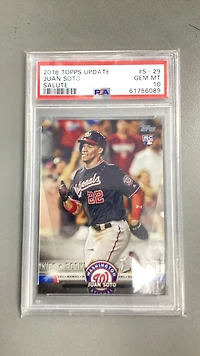 2018 Topps Update Salute S-29 Juan Soto PSA 10