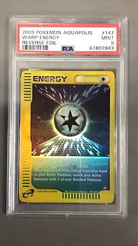 2003 Pokemon Aquapolis 147 Warp Energy PSA 9