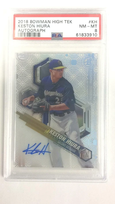 2018 Bowman High Tek Kh Keston Hiura PSA 8