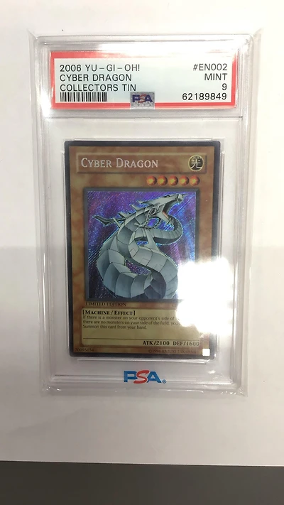 2006 Yu-gi-oh! Collectors Tin En002 Cyber Dragon PSA 9