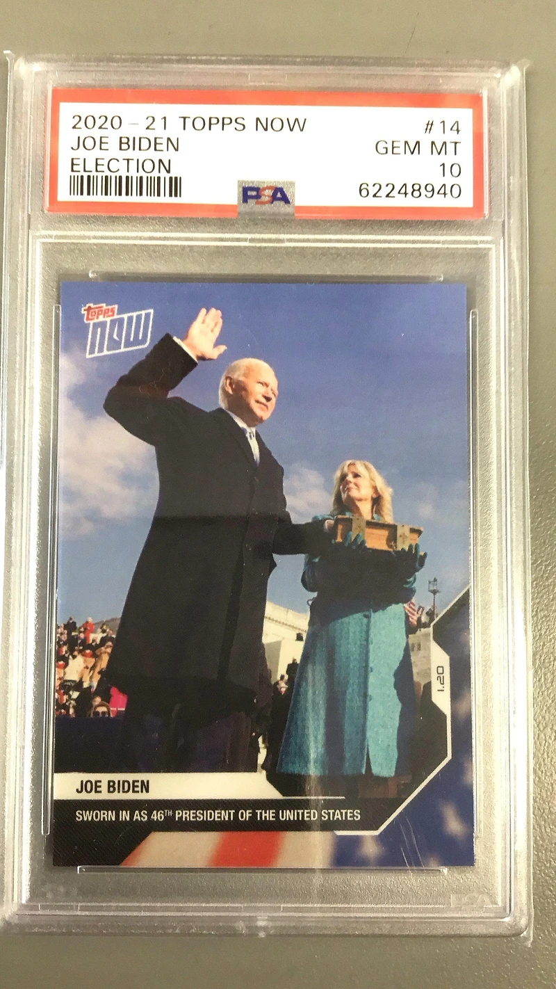 2020 Topps Now Election 14 Joe Biden PSA 10