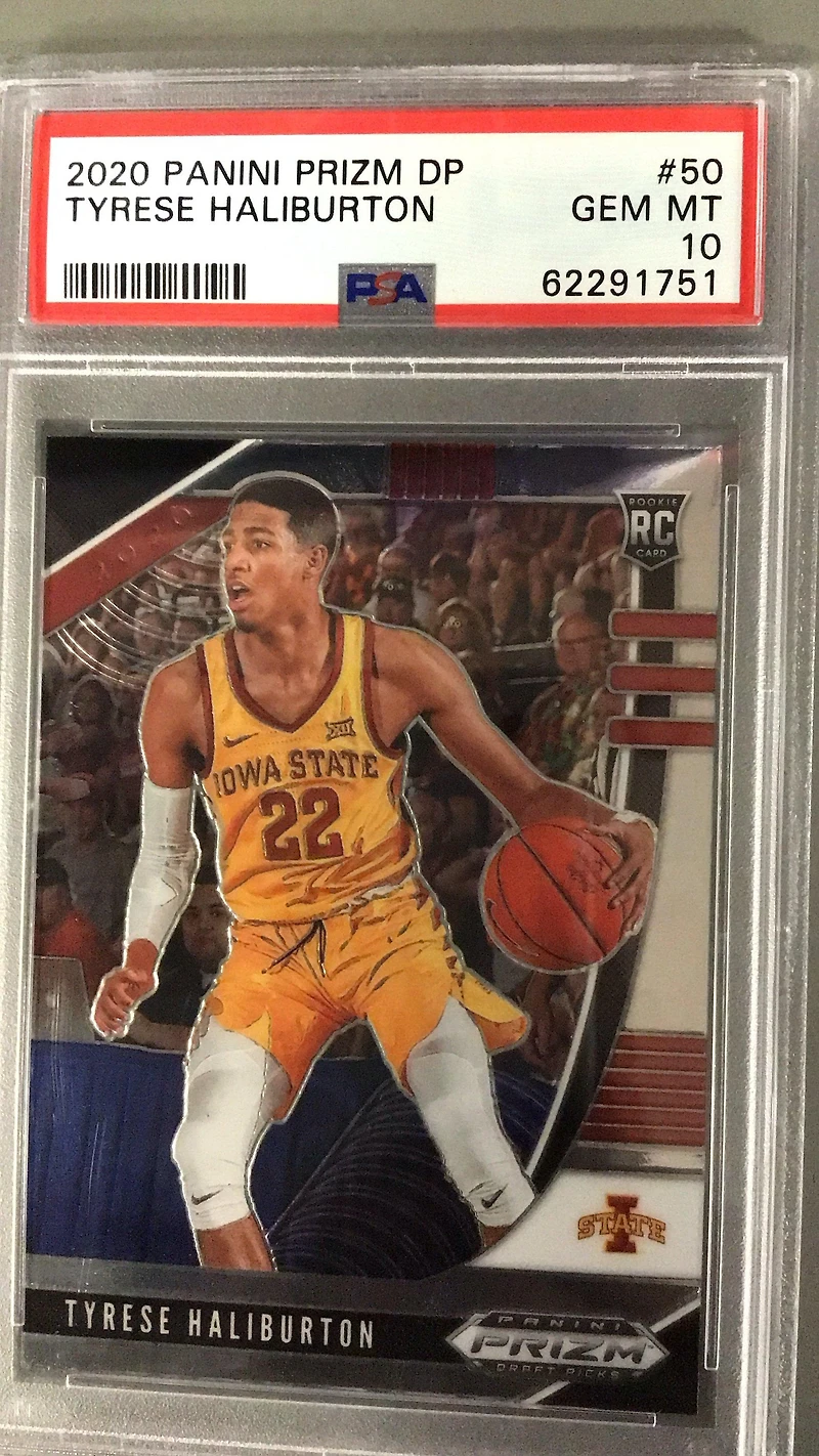 2020 Panini Prizm Draft Picks 50 Tyrese Haliburton PSA 10