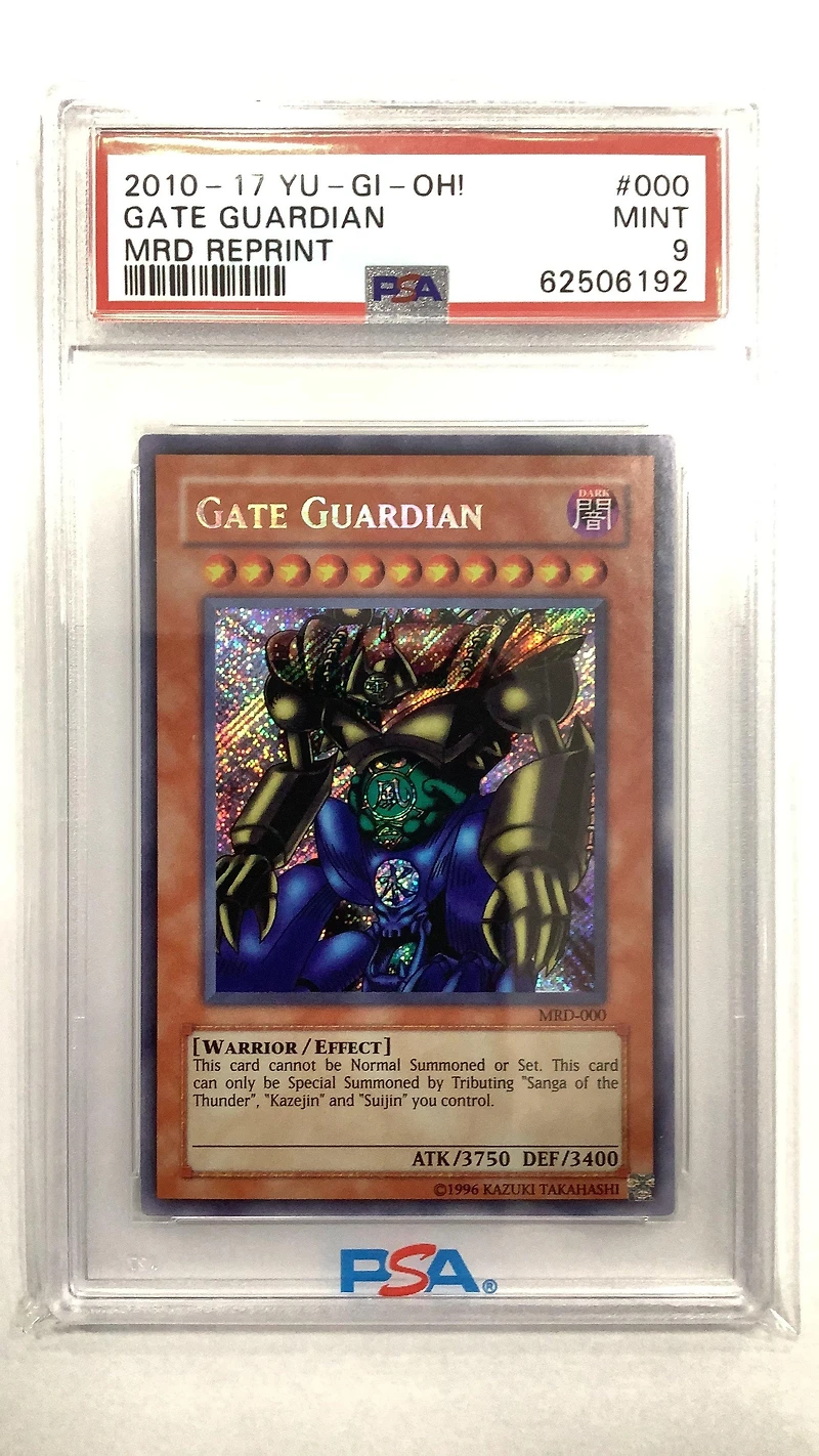2010-2017 Yu-gi-oh! Metal Raiders Reprint 000 Gate Guardian PSA