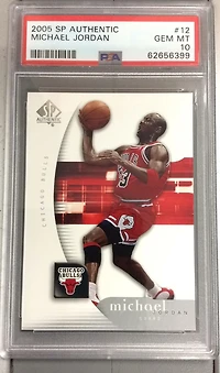 2005 Sp Authentic 12 Michael Jordan PSA 10