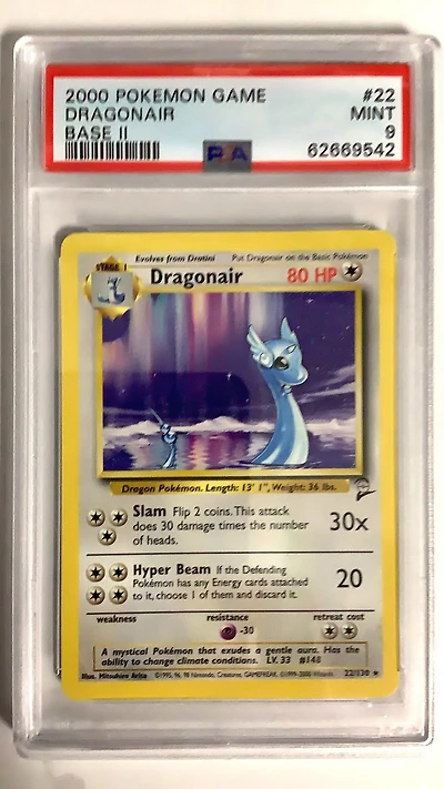2000 Pokemon Game Base Ii 22 Dragonair PSA