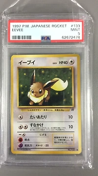 1997 Pokemon Japanese Rocket 133 Eevee PSA