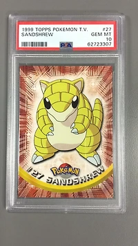 1999 Topps Pokemon Tv 27 Sandshrew PSA 10