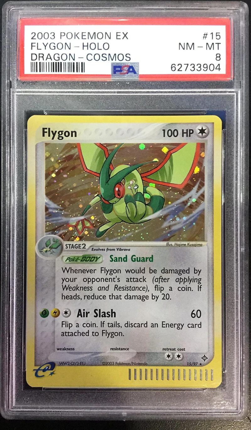 2003 Pokemon Ex Dragon 15 Flygon-holo Cosmos PSA