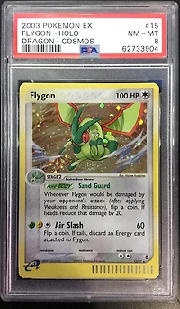 2003 Pokemon Ex Dragon 15 Flygon-holo Cosmos PSA