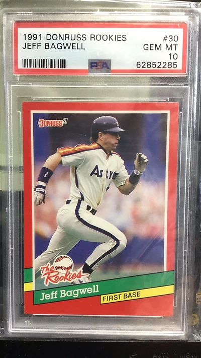 1991 Donruss Rookies 30 Jeff Bagwell PSA 10