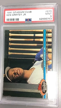 1991 Stadium Club 270 Ken Griffey Jr. PSA 9