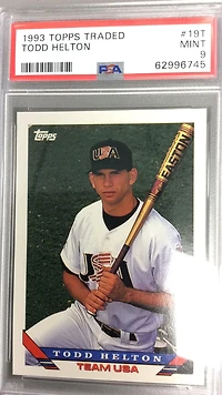 1993 Topps Traded 19t Todd Helton PSA 9