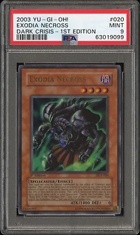 2003 Yu-gi-oh! Dcr-dark Crisis 020 Exodia Necross 1st Edition PSA 9