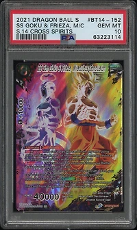 2021 Dragon Ball Super Card Game Series 14 Cross Spirits Bt14-152 Ss Son Goku & Frieza