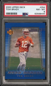 2000 Upper Deck 254 Tom Brady PSA 8