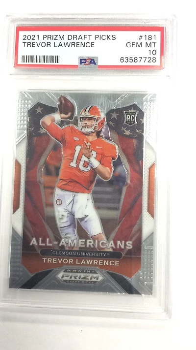 2021 Panini Prizm Draft Picks Trevor Lawrence PSA 10