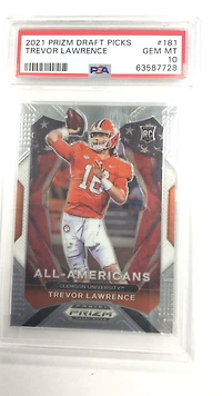 2021 Panini Prizm Draft Picks Trevor Lawrence PSA 10