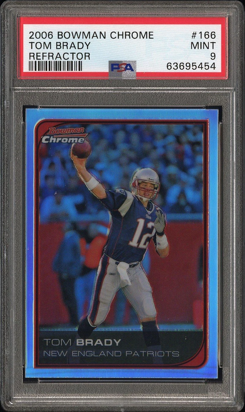 Bowman Chrome Tom Brady Refractor PSA 9