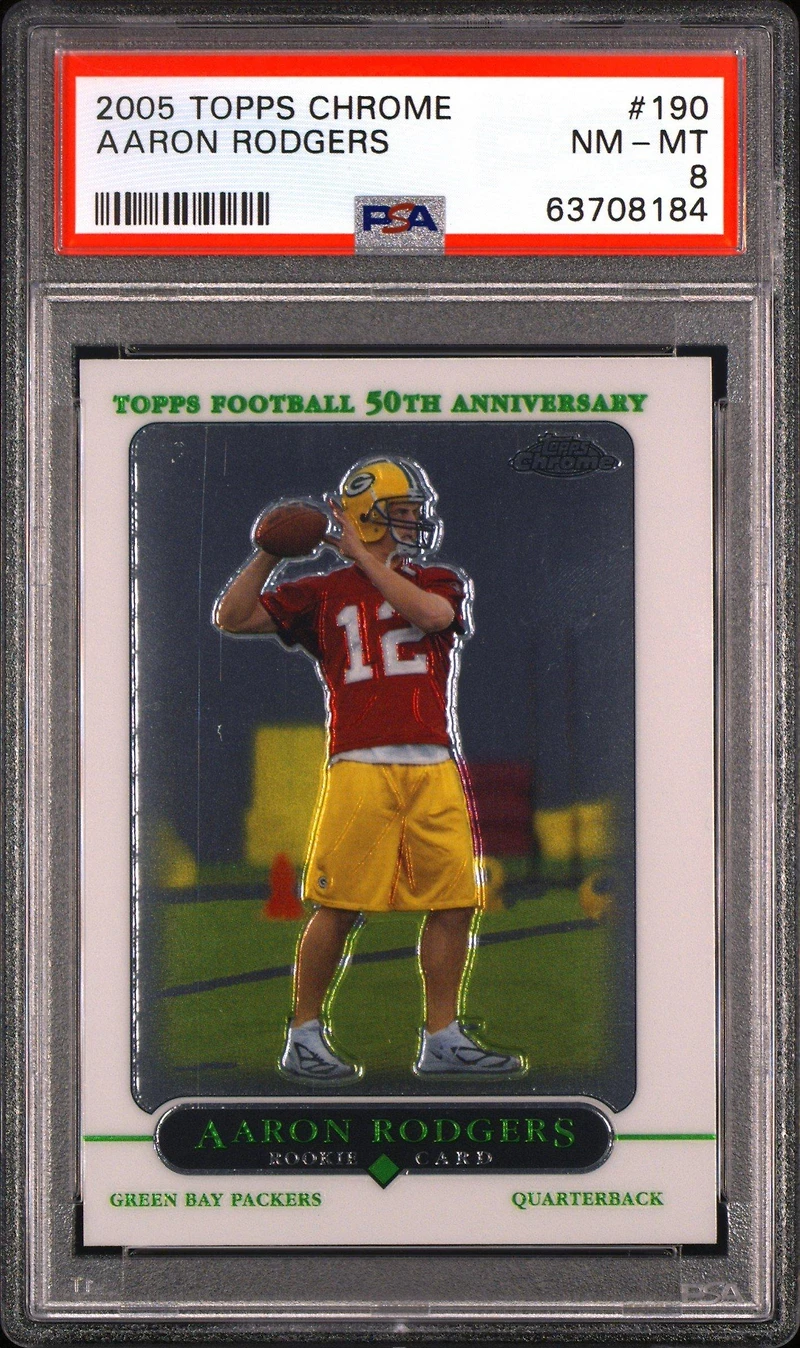 2005 Topps Chrome 190 Aaron Rodgers PSA