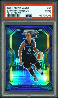 2021 Panini Prizm Wnba 39 Sabrina Ionescu Blue Prizm PSA 9