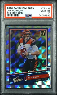 2020 Panini Donruss The Rookies Tr-jb Joe Burrow PSA