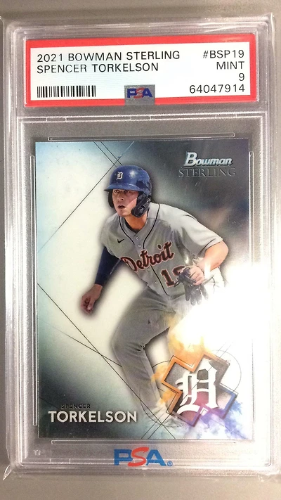 2021 Bowman Sterling Bsp19 Spencer Torkelson PSA 9