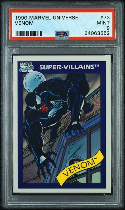 1990 Marvel Universe 73 Venom PSA 9