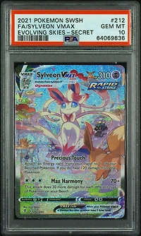 2021 Pokemon Sword & Shield Evolving Skies Fa/sylveon Vmax PSA