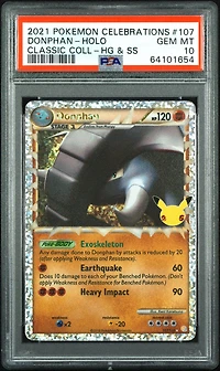 2021 Pokemon Celebrations Classic Collection 107 Donphan-holo PSA