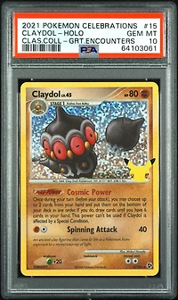 2021 Pokemon Celebrations Classic Collection 15 Claydol-holo PSA