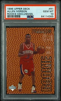 1996 Upper Deck Rookie Exclusives R1 Allen Iverson PSA