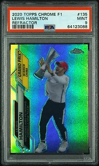 Topps Chrome Formula 1 Lewis Hamilton Refractor PSA 9