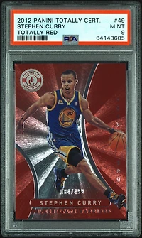 2012 Panini Totally Certified 49 Stephen Curry Totally Red PSA 9