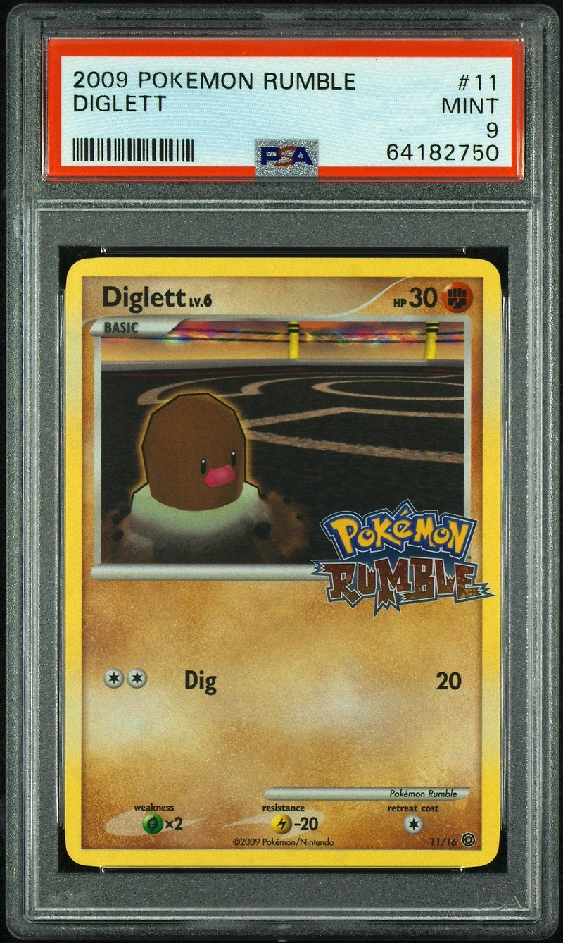 2009 Pokemon Rumble 11 Diglett PSA 9