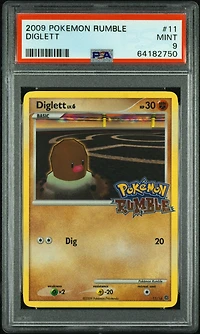 2009 Pokemon Rumble 11 Diglett PSA 9