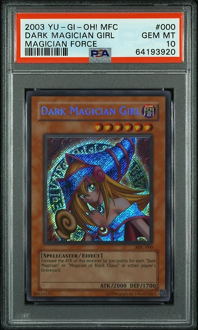 2003 Yu-gi-oh! Mfc-magician's Force 000 Dark Magician Girl PSA