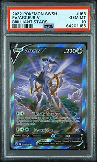 2022 Pokemon Sword & Shield Brilliant Stars Fa/arceus V PSA