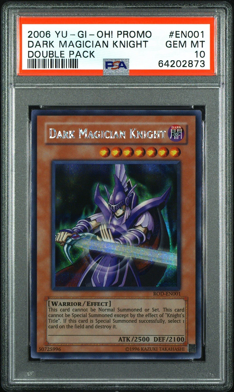 2006 Yu-gi-oh! Promo En001 Dark Magician Knight Double Pack PSA 10