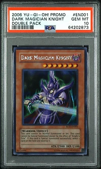 2006 Yu-gi-oh! Promo En001 Dark Magician Knight Double Pack PSA 10