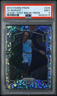2019 Panini Prizm 249 Ja Morant Variation-fast Break Prizm PSA 9