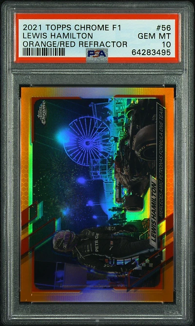 Topps Chrome Formula 1 Lewis Hamilton / Refractor PSA