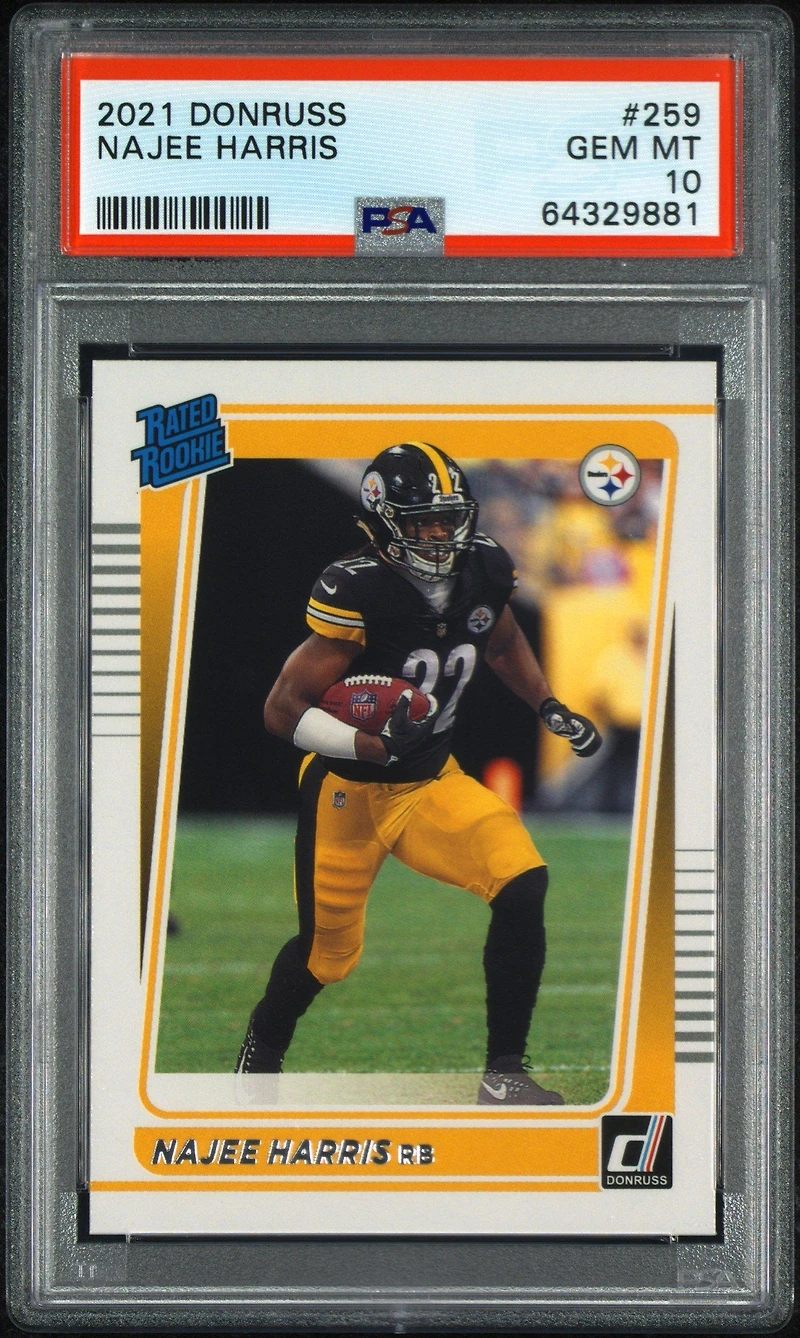 2021 Panini Donruss 259 Najee Harris PSA 10